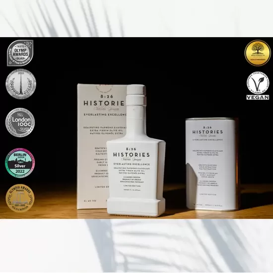 Olīveļļa 8:26 Histories Extra Virgin Olive Oil 500ml Premium Edition