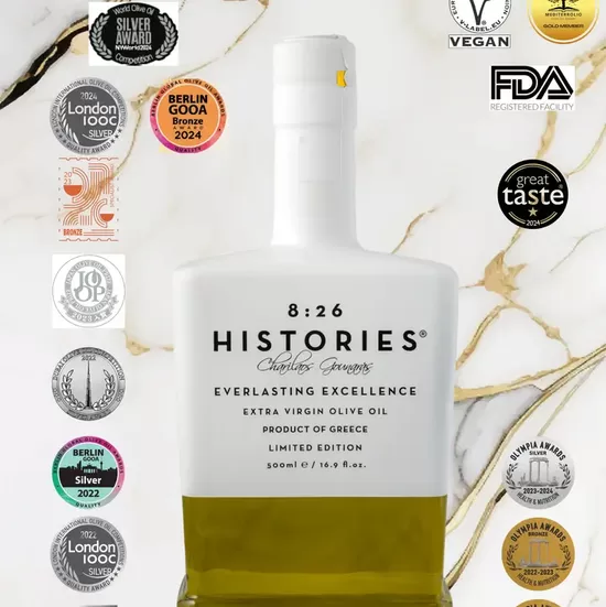 Olīveļļa 8:26 Histories Evoo Superior Luxury Edition 500ml