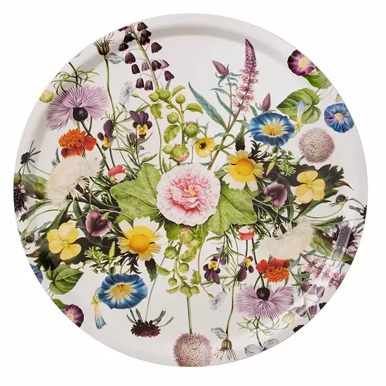 A Flower Garden Servingtray Ø38-Made in Europe