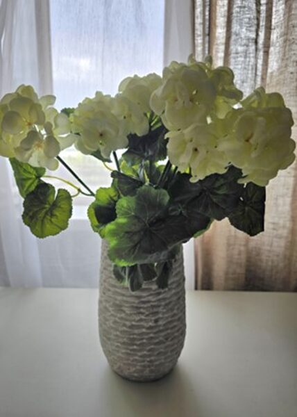 Artificial flowers No. 299 - pelargonium bouquet