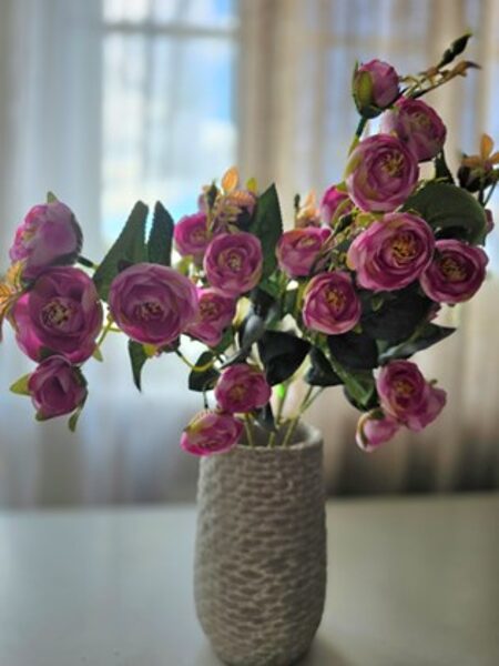 Artificial flowers No. 395 - rose branch