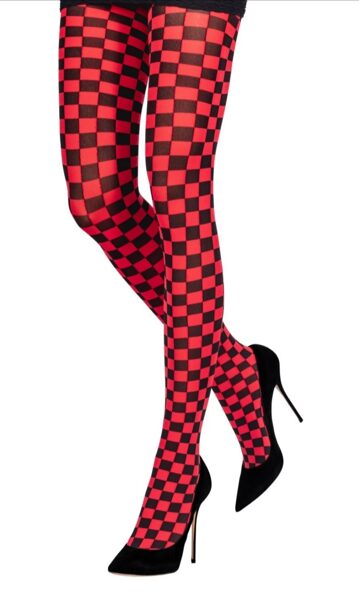 tights 5E08.1.53 scarlet red/black