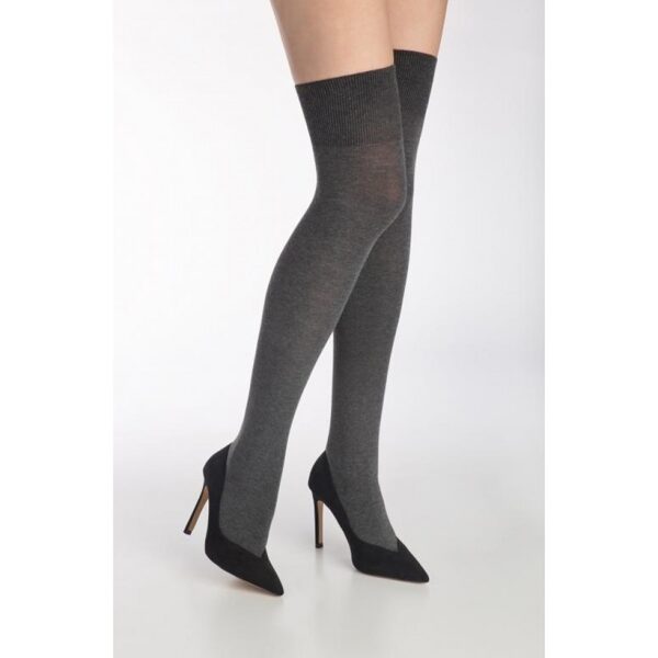 overknee Zazu cotton899 dark melange