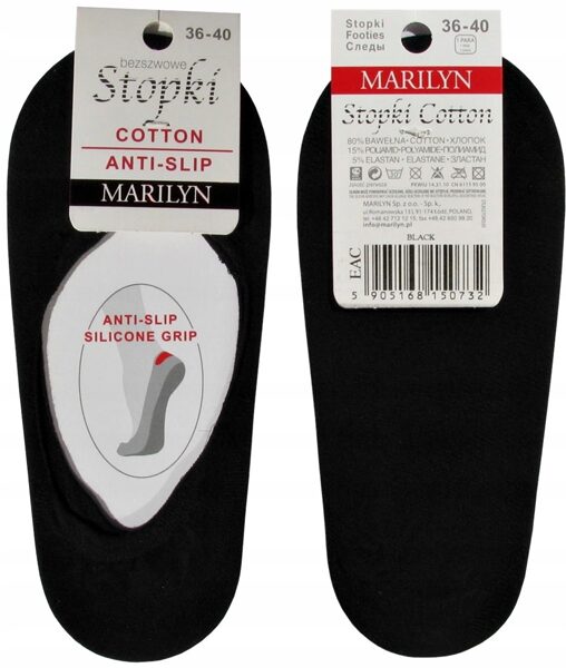 pēdiņas Anti slip black