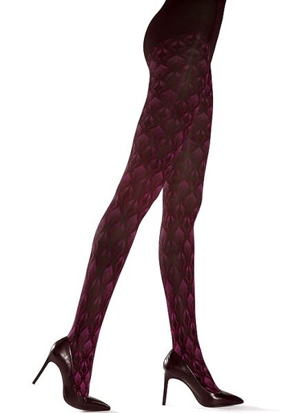tights Beatriz black/bordeaux