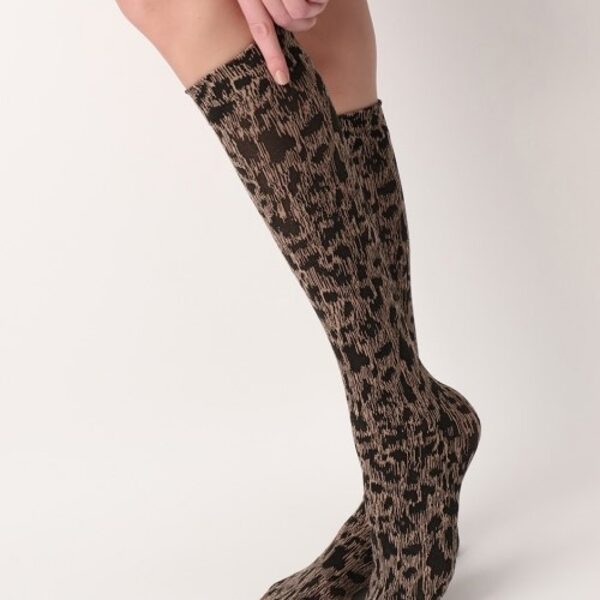 knee highs Savannah camel leopard