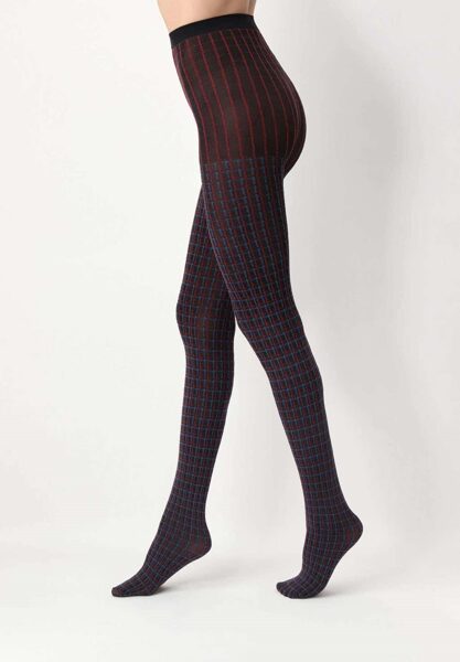 tights I love first class check color