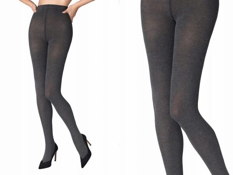 tights Cotton120 dark melange 