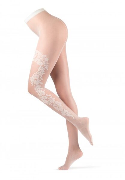 tights Flower Foliage white pearl