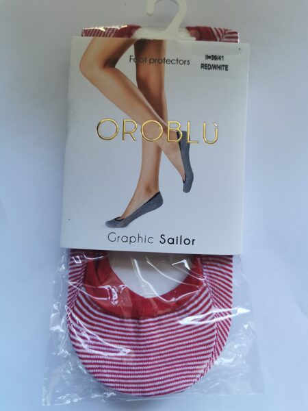  foot protectors Graphic-Sailor red/white