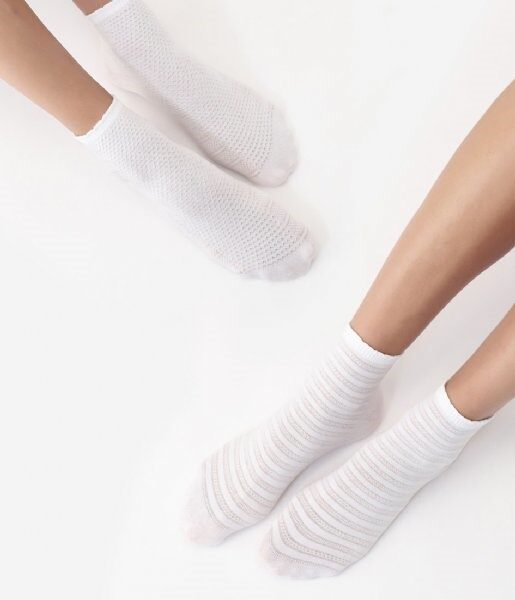 socks 2P twins sneakers Harmonic white