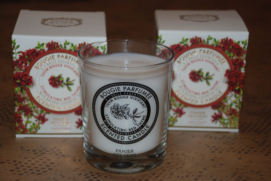 Thyme scented candle