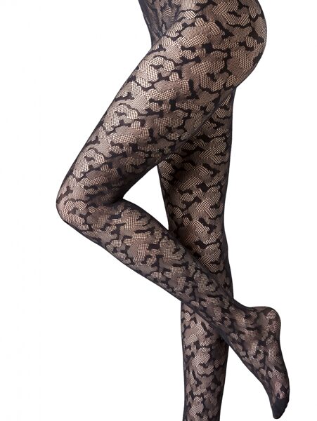 tights Wild net black camouflage