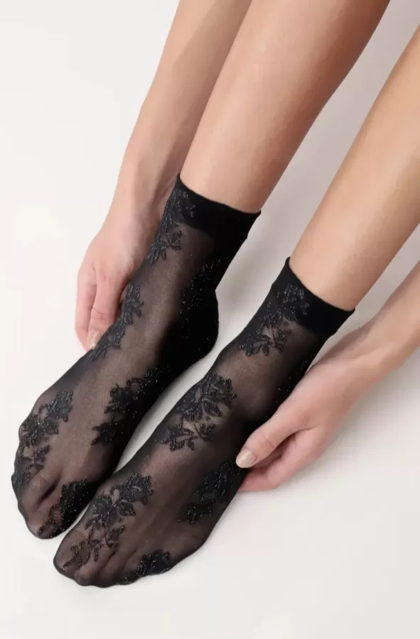 socks Silver Lace